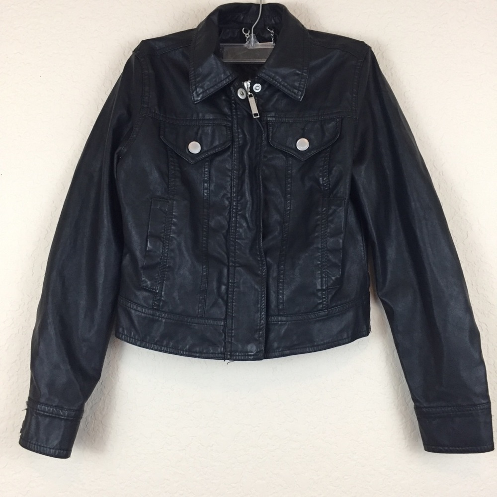 JouJou faux black leather jacket